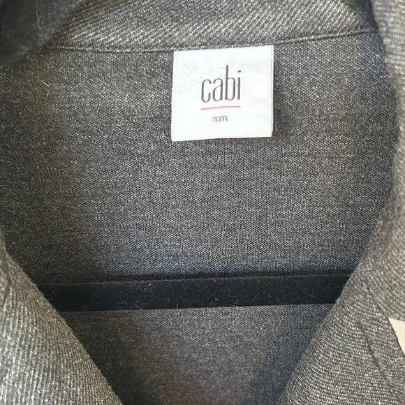 CAbi Women's #3030 Ponte Knit Crew Blazer Jacket Size Small Charcoal Gray - Picture 5 of 7